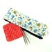 Needle Nook - Stitch Holder Point Protector Zipper Pouch - Blue Calico Kitty Cat