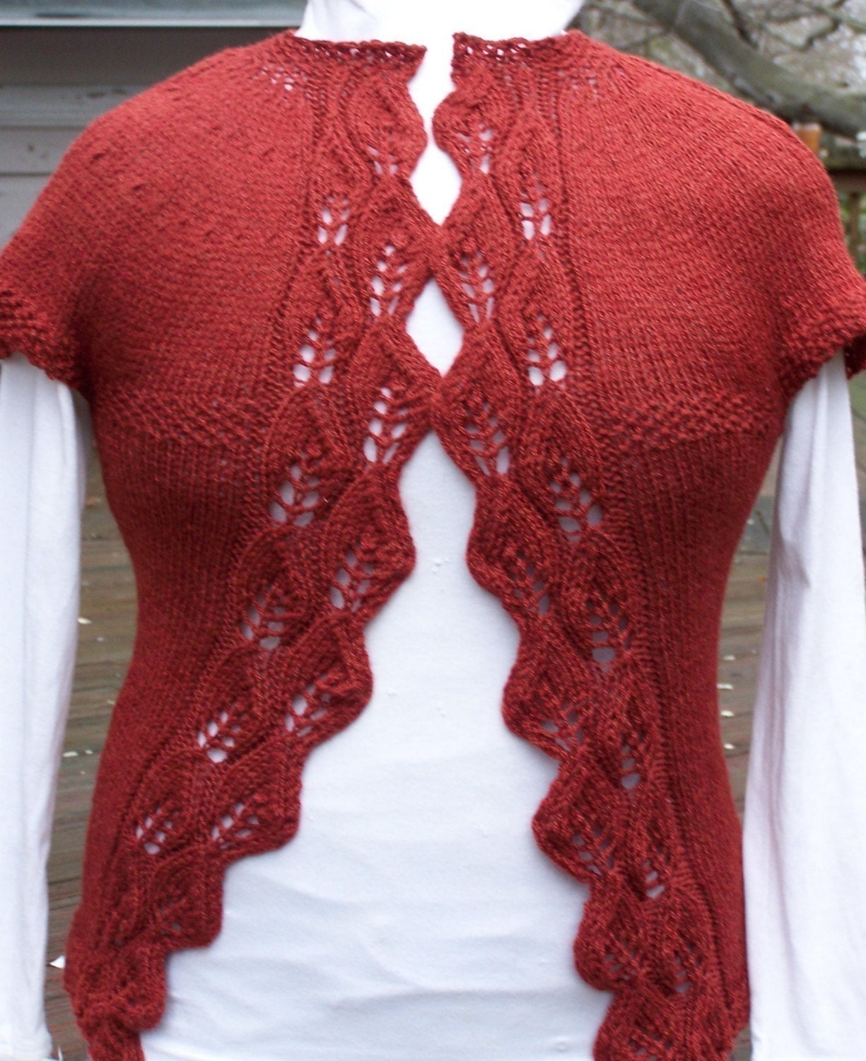 Barb Wire PDF Hand Knitting Pattern   Fun for Warmer Weather