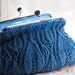 Leafy Clutch PDF Hand Knitting Pattern