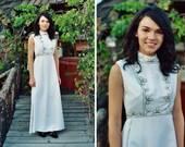 1960s Beaded Wedding Gown