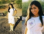 SALE Lilac and Lace Handkerchief Dress