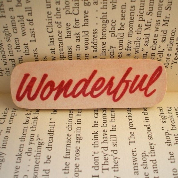 Wonderful Wooden Brooch