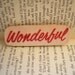 Wonderful Wooden Brooch