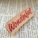 Wonderful Wooden Brooch