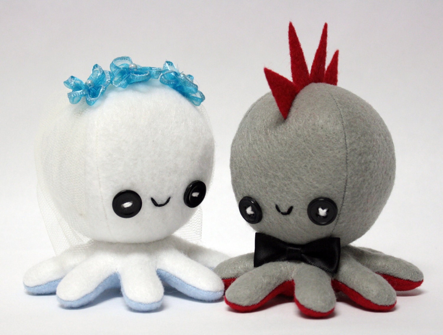 SALE Octopus wedding cake toppers - custom