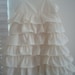 Beautiful Organic Ivory Ruffle Dress..NB, 3m, 6m, 9m, 12m, 18m, 2T, 3T, 4T..dressbabybeautiful