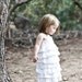 Beautiful Organic White Ruffle Dress..NB, 3m, 6m, 9m, 12m, 18m, 2T, 3T, 4T..dressbabybeautiful
