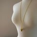 Fall in Love Golden Brass Acorn Locket