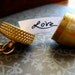 Fall in Love Golden Brass Acorn Locket
