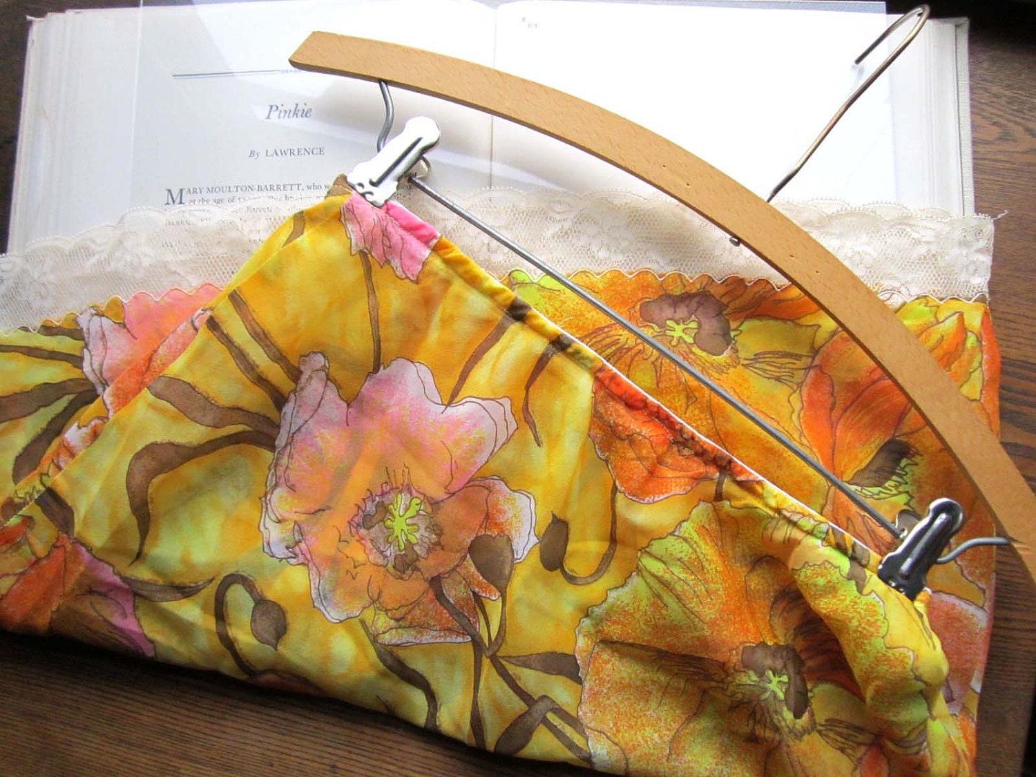 Sheer and Colorful Vintage Mini Slip