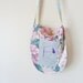 the abstract mini in floral .. vintage print, eco-friendly cotton bag