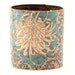 Leather cuff/ wallet wristband - Chrysanthemum