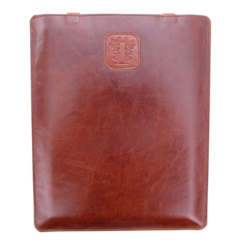 Leather iPad  case - Springtime