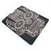 Leather new iPad case - Sugar Skull in Black