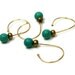 Removable Stitch Markers Set, Crochet, Snag Free, Beaded, DIY Crafts, Turquoise, Magnesite, Gift, TJBdesigns