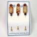 Beaded Scissor Fob, Quilting, Sewing, Cross Stitch, Gift for Crafter, Butterscotch Swirl, Brown, Orange, DIY Crafts, TJBdesigns