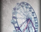 Summer Ferris Wheel Fine Art Photograph on Metallic Paper