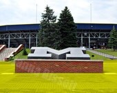 Michigan Stadium M University of Michigan Ann Arbor Fine Art Photograph on Metallic Paper
