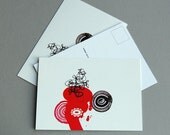 Artist's postcards -  Abstract drawing