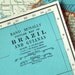 1937 Vintage Map of Brazil and the Guianas