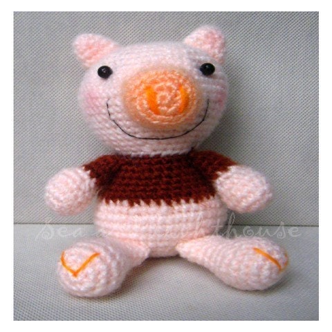 Crochet Pattern-Little pig