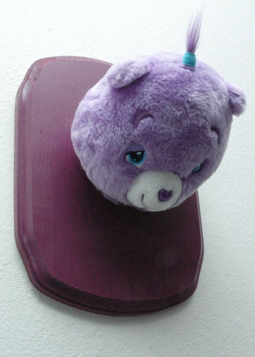 stuffed bear head mount