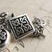 Celtic Triad charm necklace -  Celtic knot pendant - Tierra Cast antiqued silver pewter