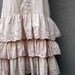 Cotton Drop Waist Eyelet Dress Tea Stained Size 6 - 8