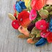 RESERVED for Manuela Fruit Cocktail Velvet Milliner Hat Pristine Condition