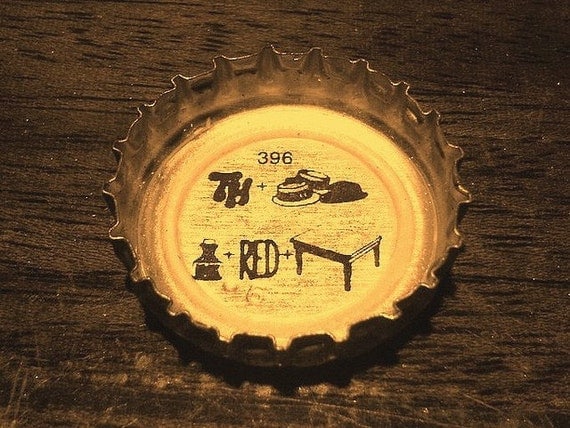 Lone Star Bottle Cap Series / Set of 3 5 X 7 by Freedomstudios