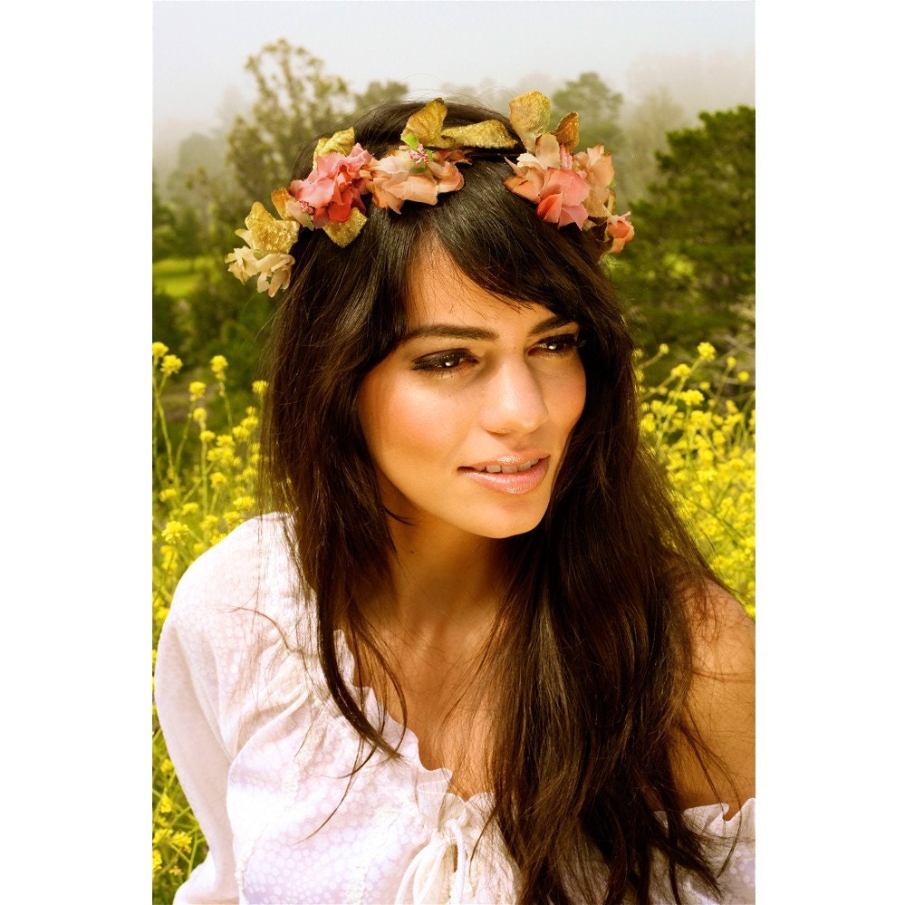 LIAISON Collection by Kat Swank Wreath- ALL VINTAGE materials. Autumn Harvest- Other colors available. Wear it several ways...