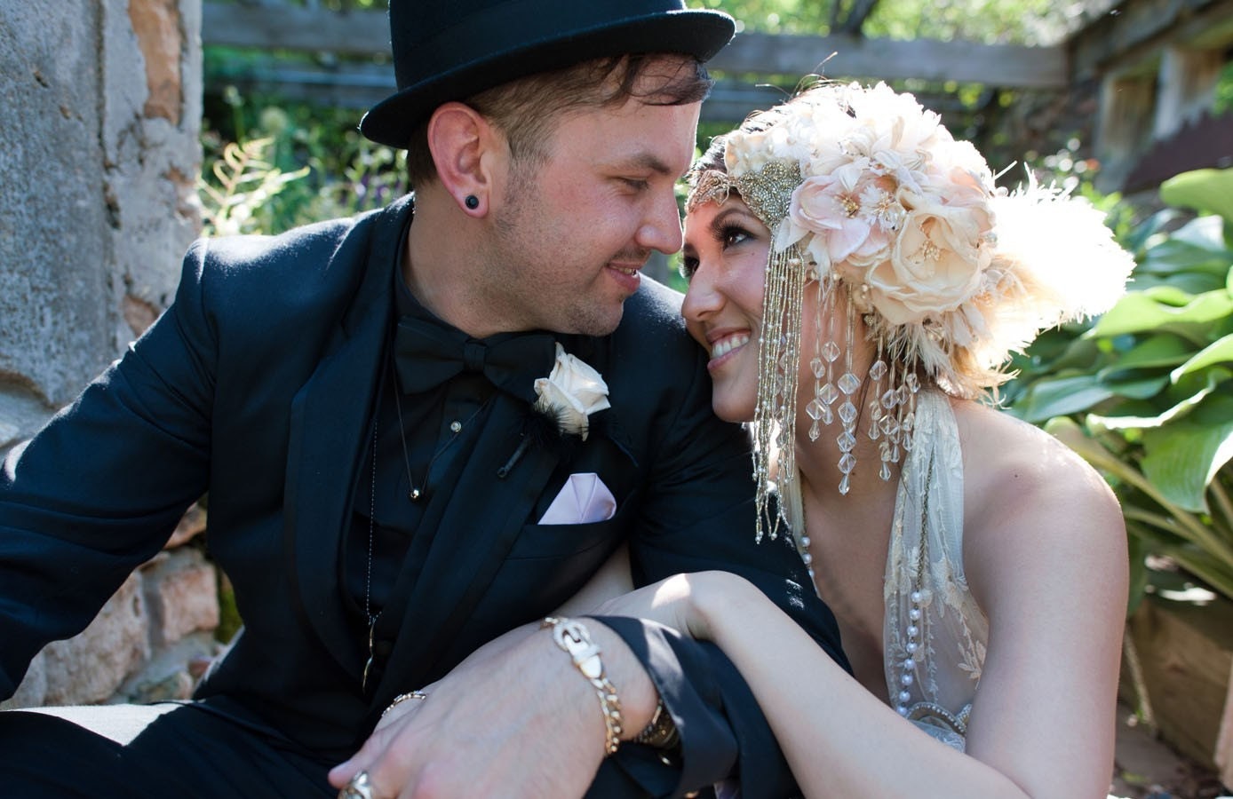 The ALANA Headdress- Custom Made luxe Headband Headdress with Vintage Elements. Fit for a queen.