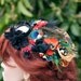 Liaison by Kat Swank CORSAGE / FASCINATOR- Custom Order Vintage Transistor Radio Volume Knob (you choose the color scheme).
