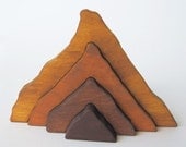 Wooden Moutain Stacker - Waldorf toy- nature table