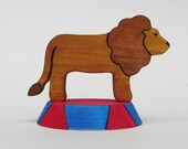 Wooden Circus Lion Toy Set- Waldorf