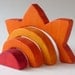 Sun Stacker - Waldorf Wooden Toy- Orange
