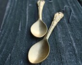 golden spoon earrings