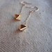 golden octahedron earrings