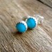 sterling silver turquoise studs