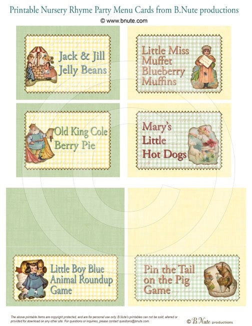 items-similar-to-nursery-rhyme-party-assorted-printable-party-cards