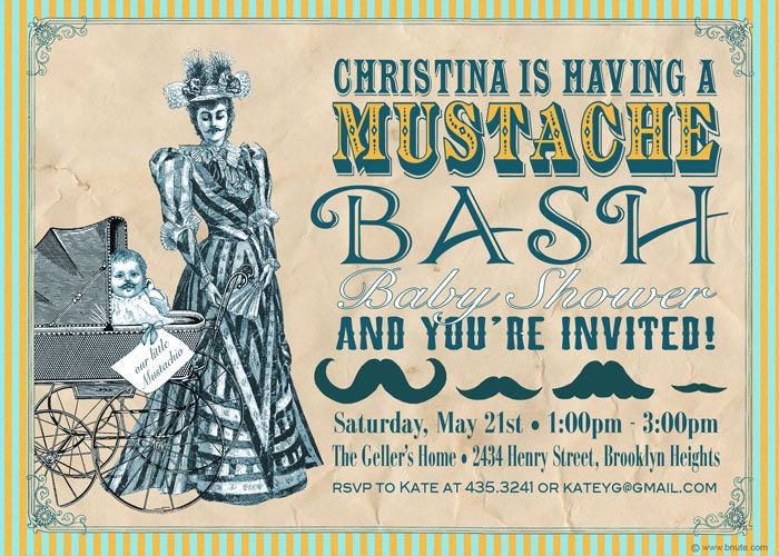 Mustache Bash Baby Shower - Woman or Couples
