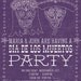 Dia De Los Muertos (Day of the Dead) Style Party Invitation - Fiesta, Birthday, Bridal Shower, Any Occasion