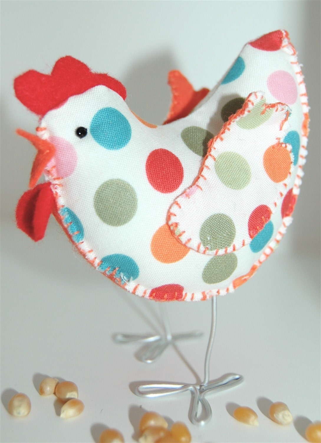 Cock-a-Doodle Polka Dot Cocotte