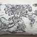 Travel Pillow Buckwheat Neck Roll - Black and Ivory Toile - Home Decor