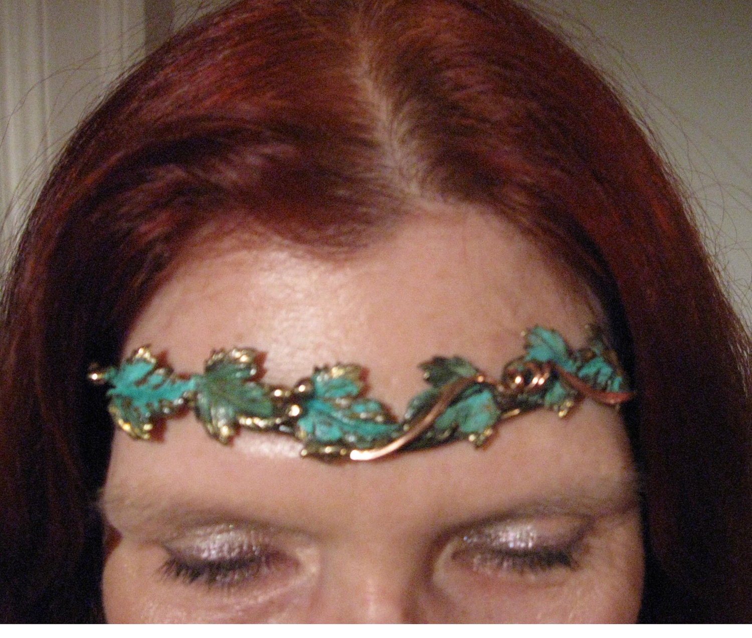 tiara, circlet, headband crown with or without the green on the leaves
