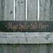 Primitive Wood Halloween Sign- Magic Spells Sold Here Black And Orange
