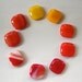 Some Like it Hot Fused Glass Strong Magnets (Set of 9 with tin)