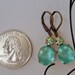 Memorial Day SALE 15% Off Bridesmaids Jewelry Aqua Earrings Vintage Beach Wedding Bridal Party Accessories ARIEL