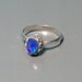 Australian Black Opal Sterling Filigree Ring