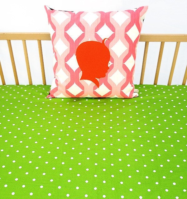 Crib Sheet , Fitted Crib Sheet , Bumperless , Crib Bedding Junior Mint